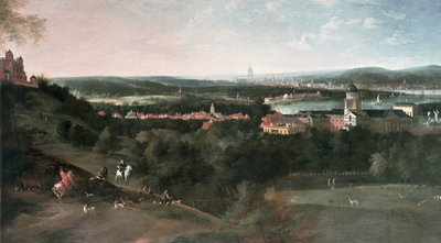 View Across Greenwich Park Towards London by Jean Rigaud